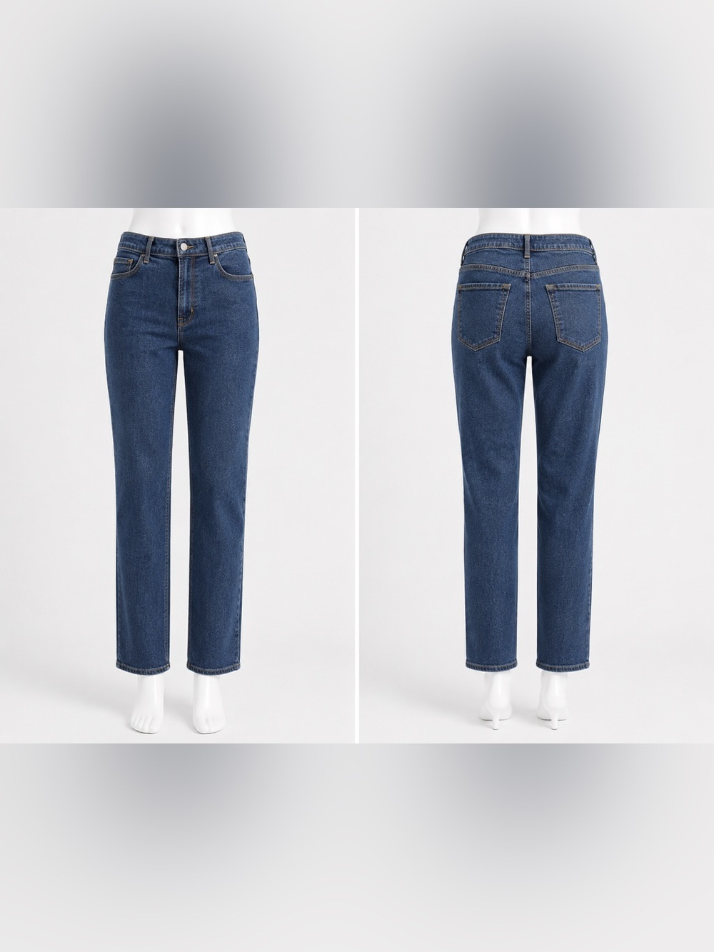Old Navy Women’s High-Rise Wow Straight Jeans - Dark Indigo Blue